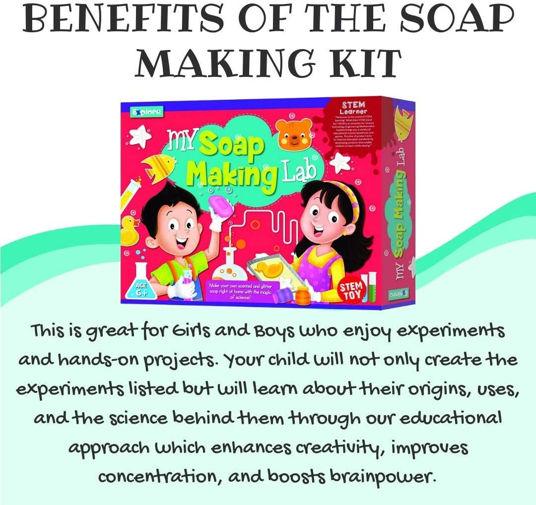 Unicorn Soap Making Kit - Girls Crafts DIY Project Age 6+ Year Old